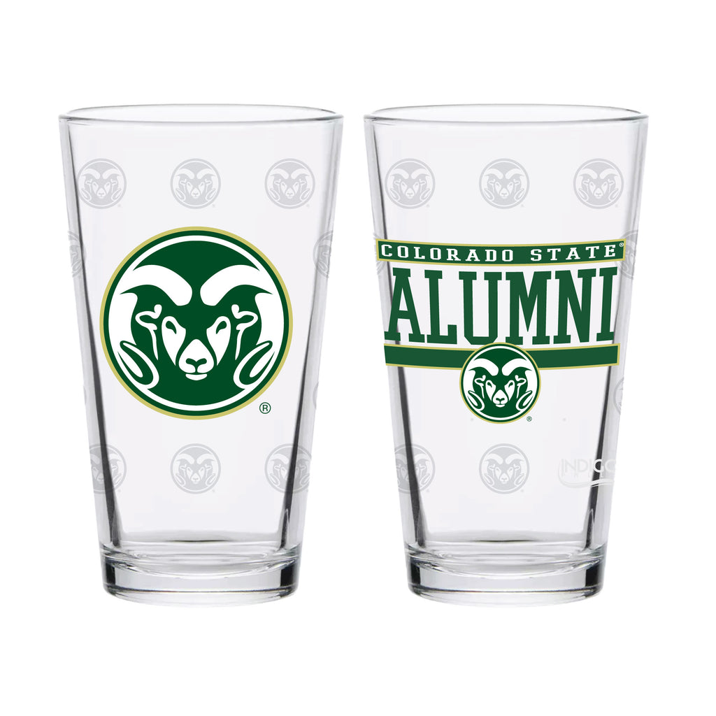 Set of 2 Colorado State Rams 16oz Alumni Pints