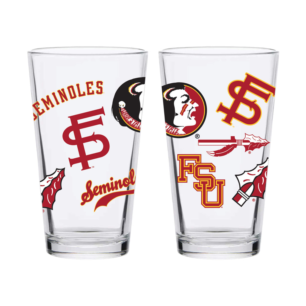 16oz Florida State Seminoles College Vault Medley Pint 2 Pack