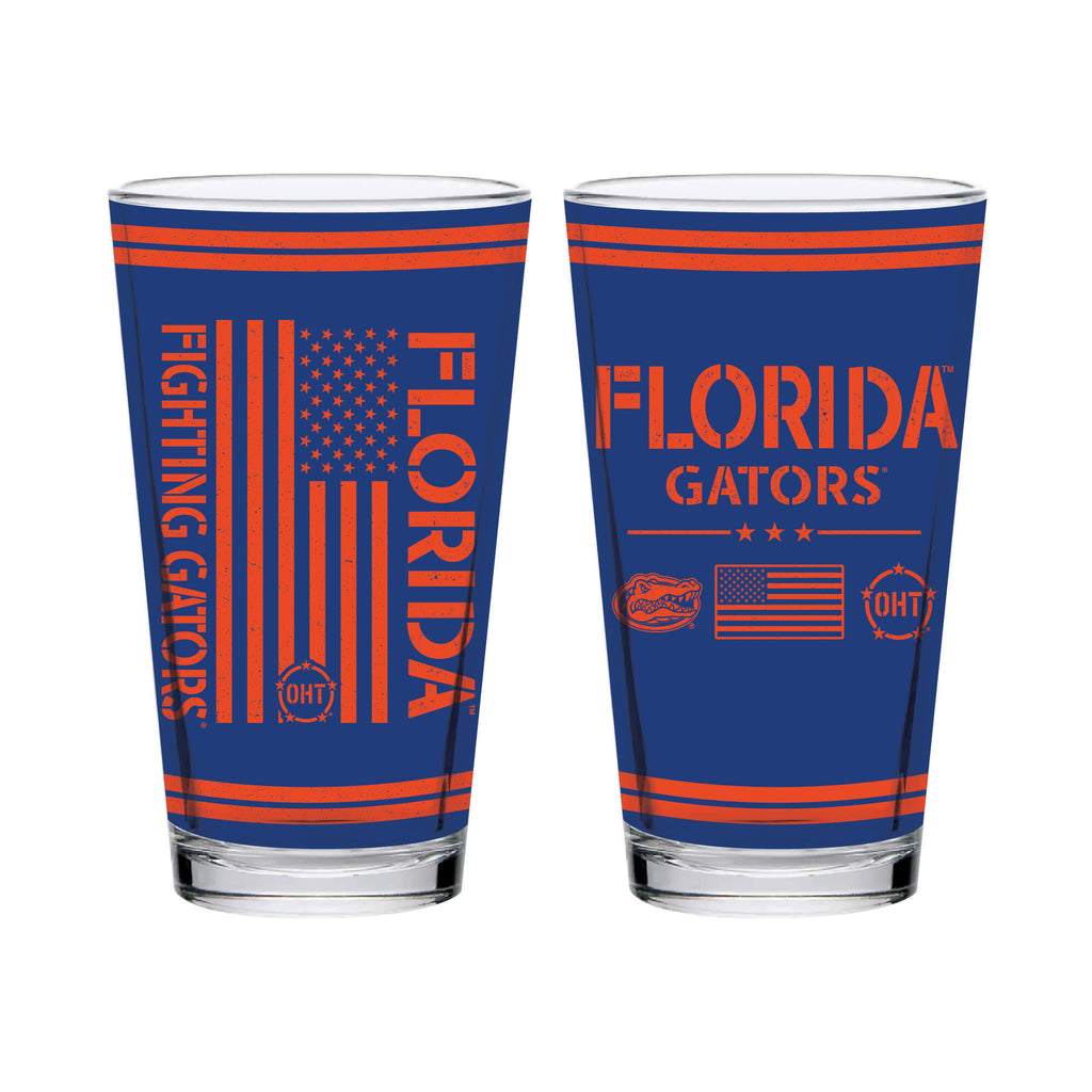 Florida Gators 16oz OHT Flag pint glass
