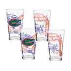 Set of 4 Florida Gators Campus Line Art 16oz Pints
