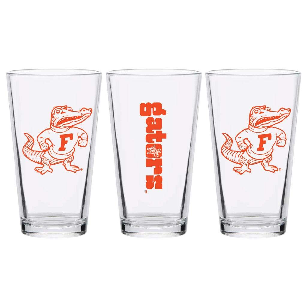 Set of 2 Florida Gators College Vault Sketch 16oz Pints