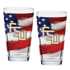 Set of 2 Florida State Seminoles 16oz Americana Pints