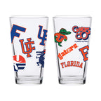 16oz Florida Gators College Vault Medley Pint 2 Pack