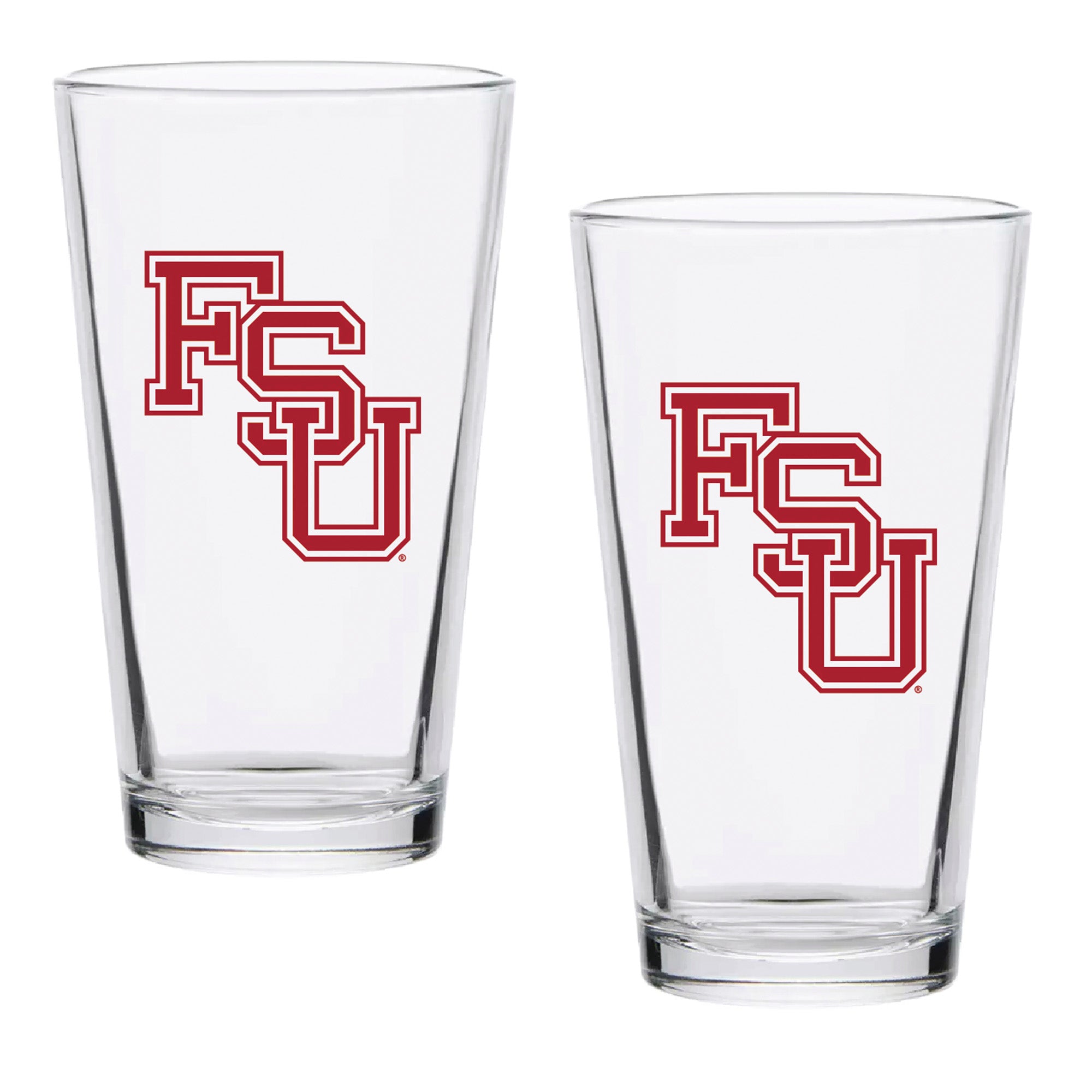 Set of 2 Florida State Seminoles College Vault Sketch 16oz Pints