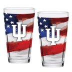 Set of 2 Indiana Hoosiers 16oz Americana Pints