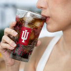 Set of 2 Indiana Hoosiers Campus Line Art 16oz Pints
