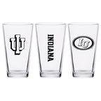 Set of 2 Indiana Hoosiers College Vault Sketch 16oz Pints