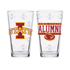 Set of 2 Iowa State Cyclones 16oz Alumni Pints