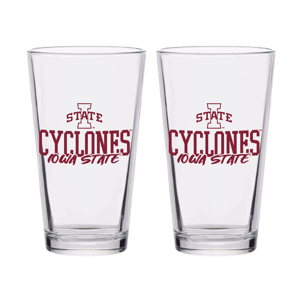 Iowa State Cyclones 16oz Chill Pint Glasses | Set of 2