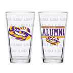 Set of 2 LSU Tigers 16oz Alumni Pints