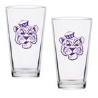 Set of 2 LSU Tigers College Vault Sketch 16oz Pints