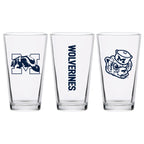 Set of 2 Michigan Wolverines College Vault Sketch 16oz Pints