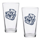 Set of 2 Michigan Wolverines College Vault Sketch 16oz Pints
