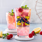 Set of 4 Michigan Wolverines Mascot by Laura Wilcox 16oz Pint Glasses