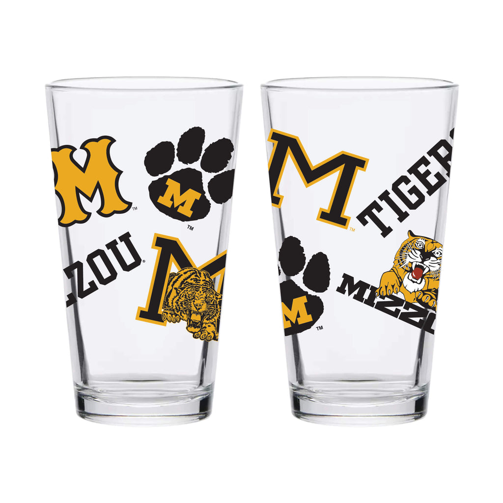 16oz Missouri Tigers College Vault Medley Pint 2 Pack