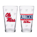 Set of 2 Ole Miss Rebels 16oz Alumni Pints
