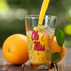 Set of 2 Ole Miss Rebels Campus Line Art 16oz Pints