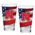 Set of 2 Nebraska Cornhuskers 16oz Americana Pints