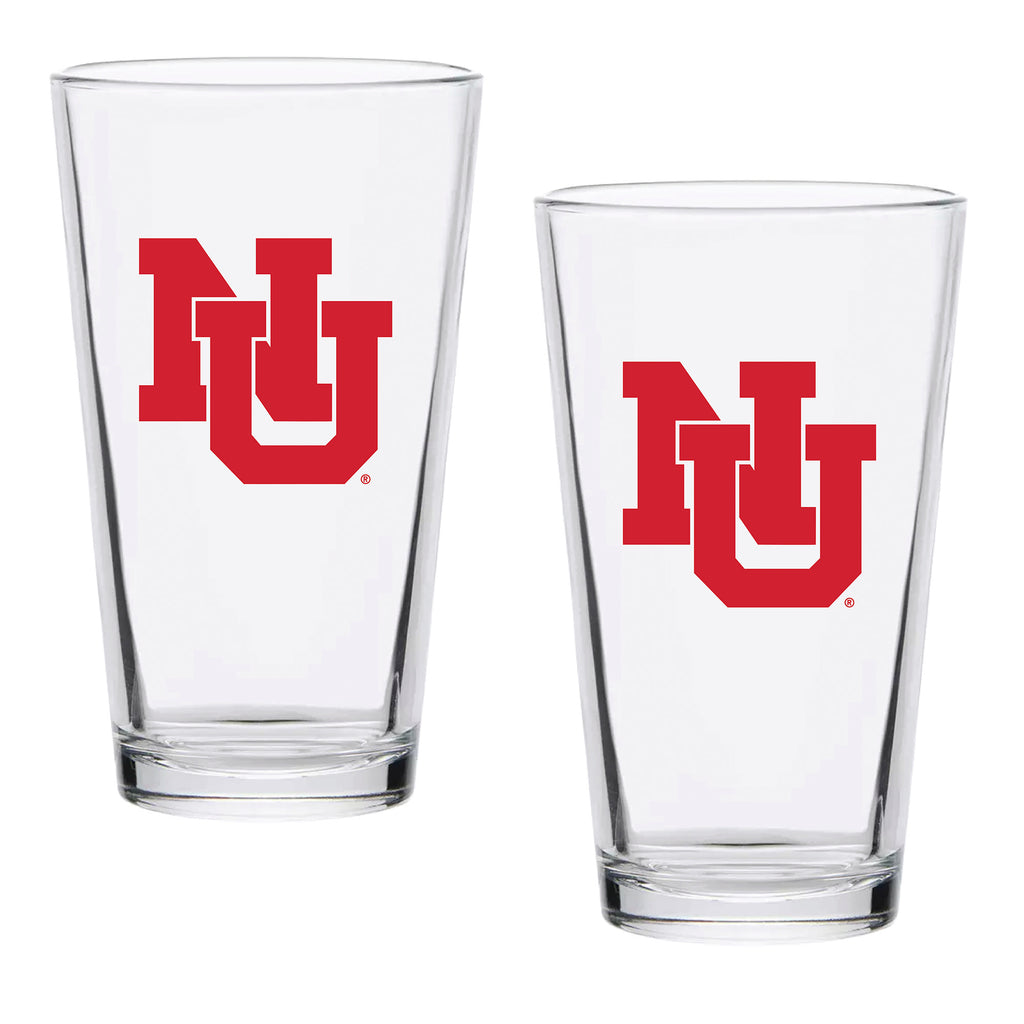 Set of 2 Nebraska Cornhuskers College Vault Sketch 16oz Pints