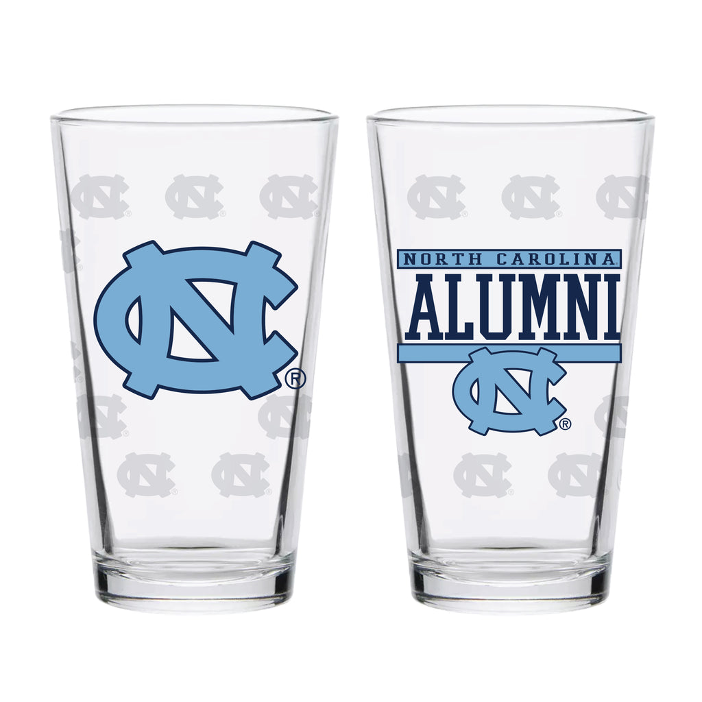 Set of 2 North Carolina Tar Heels 16oz Alumni Pints