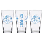 Set of 2 North Carolina Tar Heels College Vault Sketch 16oz Pints