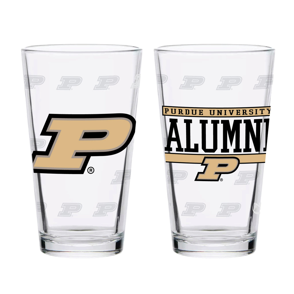 Set of 2 Purdue Boilermakers 16oz Alumni Pints