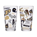 Set of 2 Purdue Boilermakers Local 16oz Pints