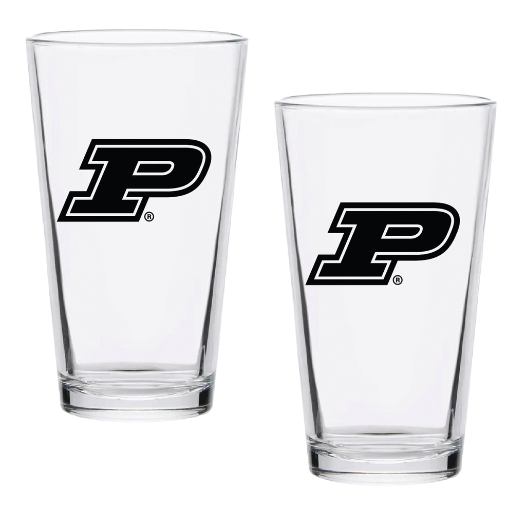 Set of 2 Purdue Boilermakers College Vault Sketch 16oz Pints