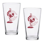 Set of 2 South Carolina Gamecocks College Vault Sketch 16oz Pints