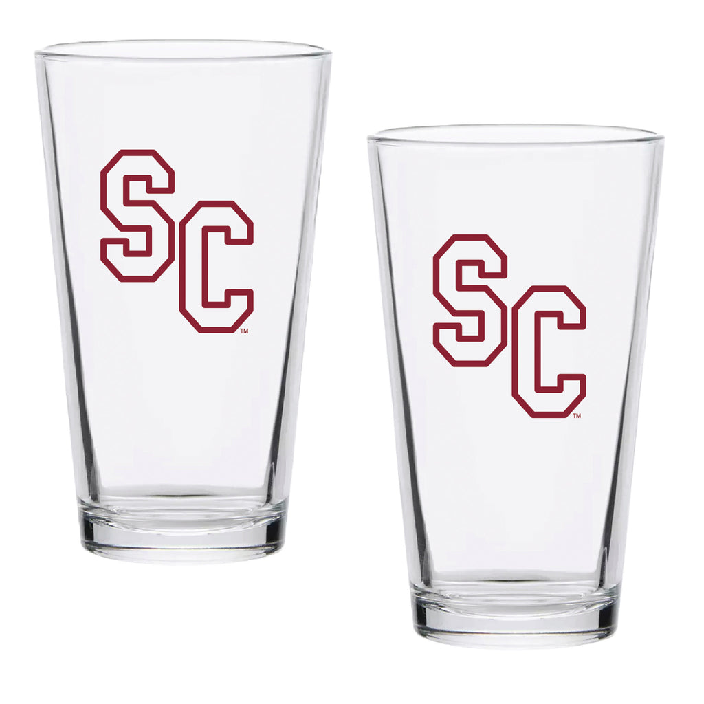 Set of 2 South Carolina Gamecocks College Vault Sketch 16oz Pints