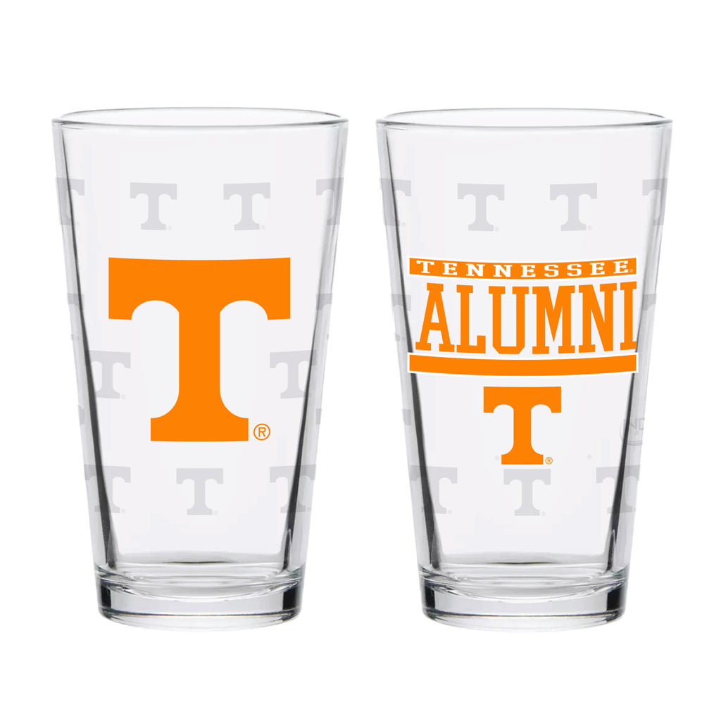 Set of 2 Tennessee Volunteers 16oz Alumni Pints