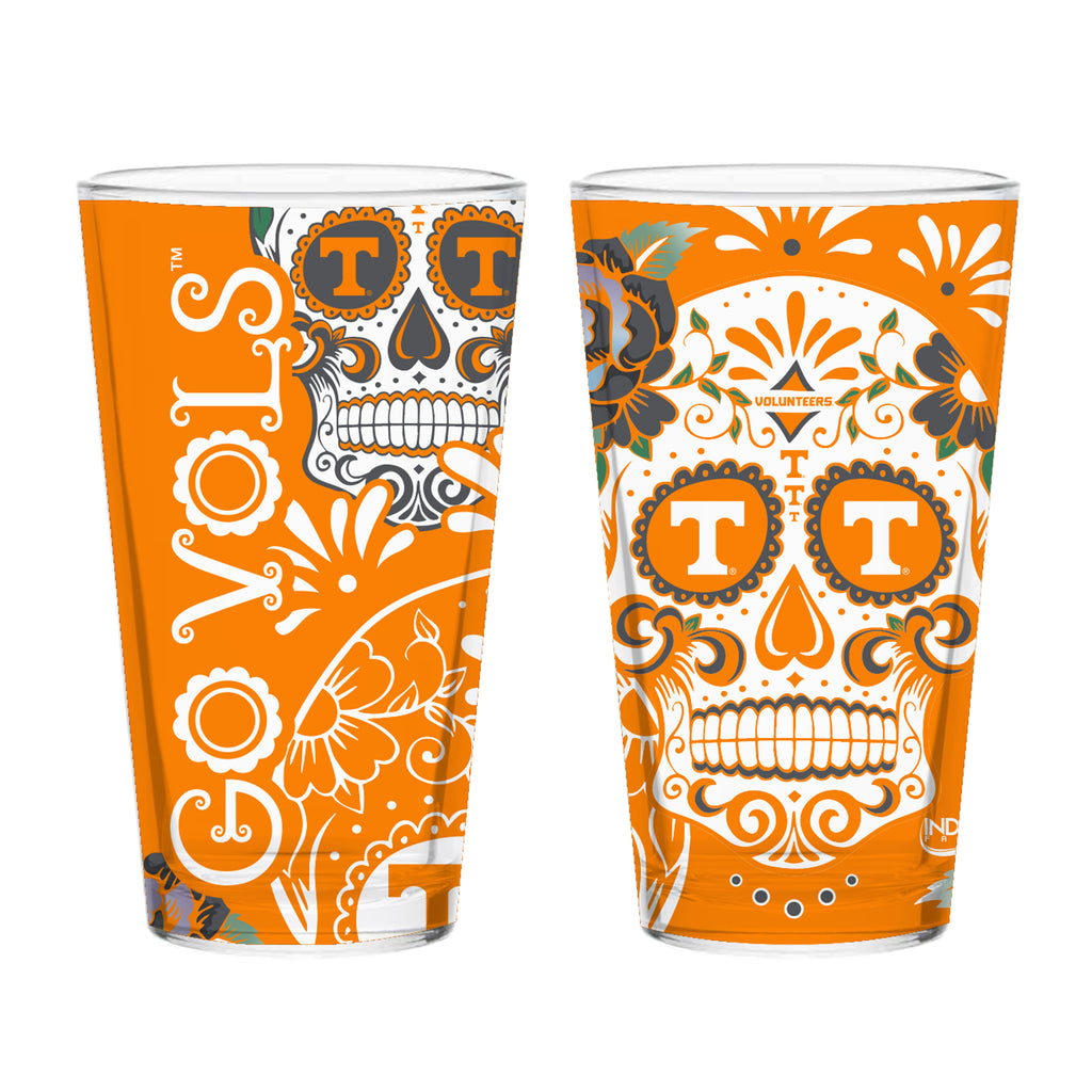 Set of 2 Tennessee Dia de los Muertos Pint Glasses