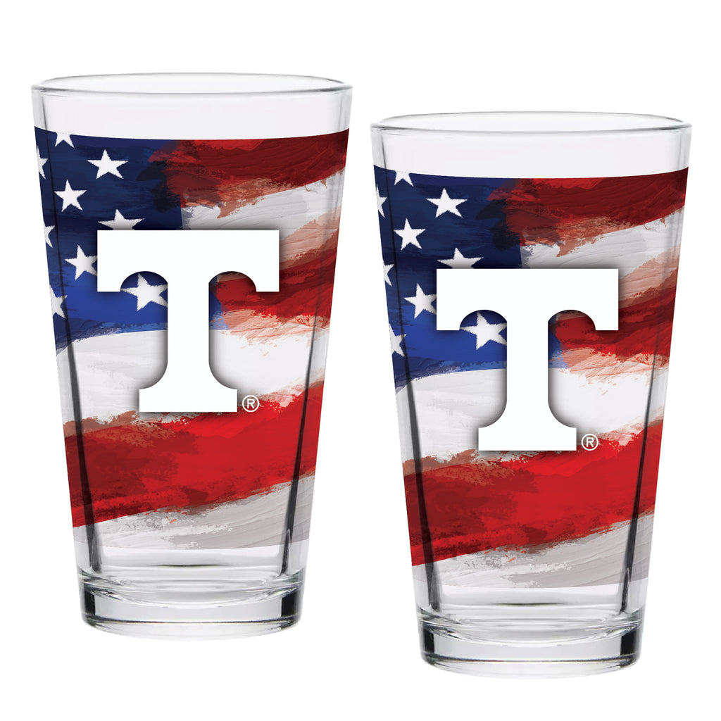 Set of 2 Tennessee Volunteers 16oz Americana Pints