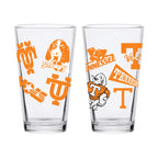 16oz Tennessee Volunteers College Vault Medley Pint 2 Pack