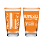 Tennessee Volunteers 16oz OHT flag pint glass
