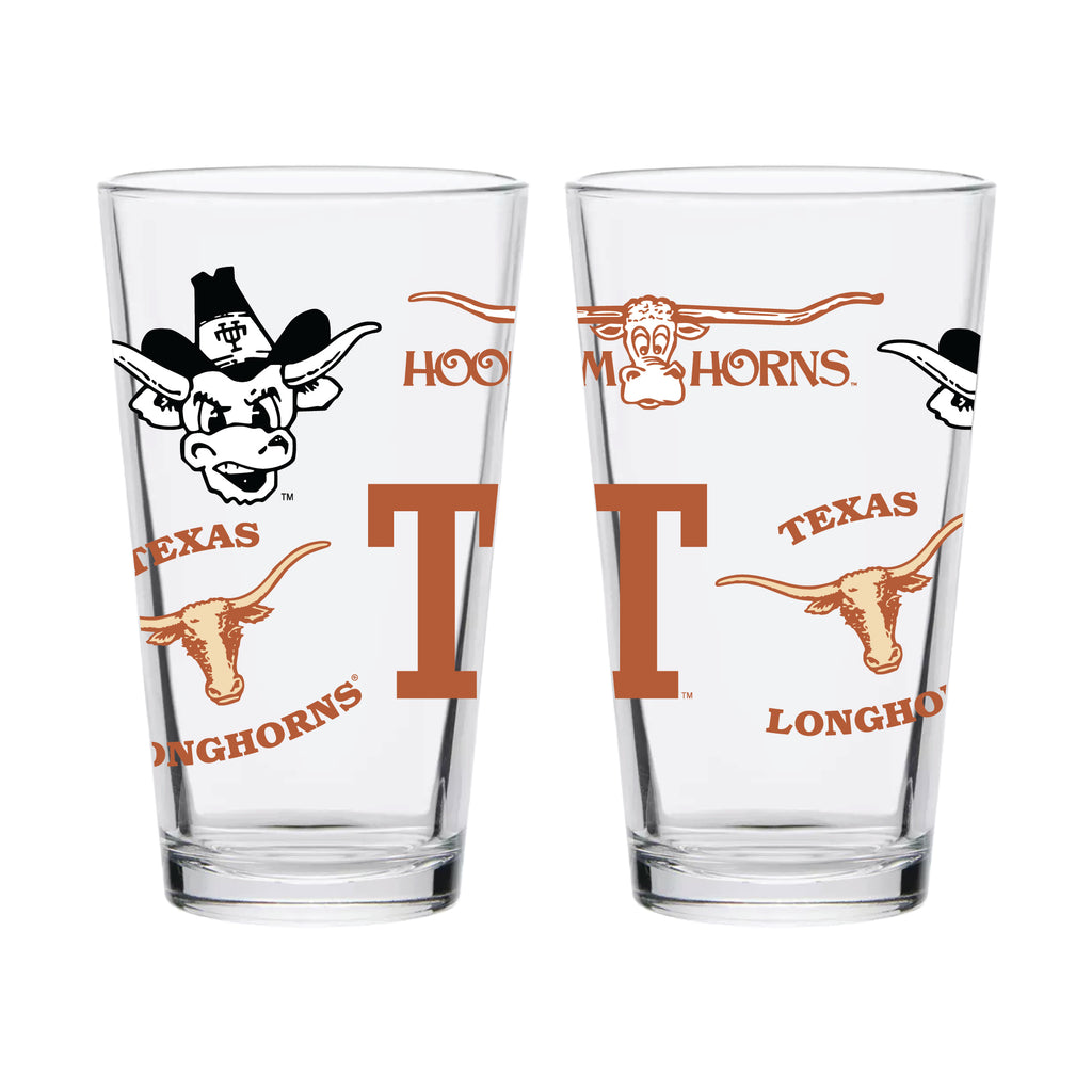 16oz Texas Longhorns College Vault Medley Pint 2 Pack