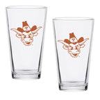 Set of 2 Texas Longhorns College Vault Sketch 16oz Pints