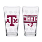 Set of 2 Texas A&M Aggies 16oz Alumni Pints
