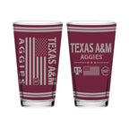 Texas A&M Aggies 16oz OHT flag pint glass