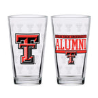 Set of 2 Texas Tech Red Raiders 16oz Alumni Pints