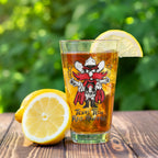 Set of 4 Texas Tech Red Raiders Mascot by Laura Wilcox 16oz Pint Glasses