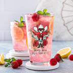 Set of 4 Texas Tech Red Raiders Mascot by Laura Wilcox 16oz Pint Glasses