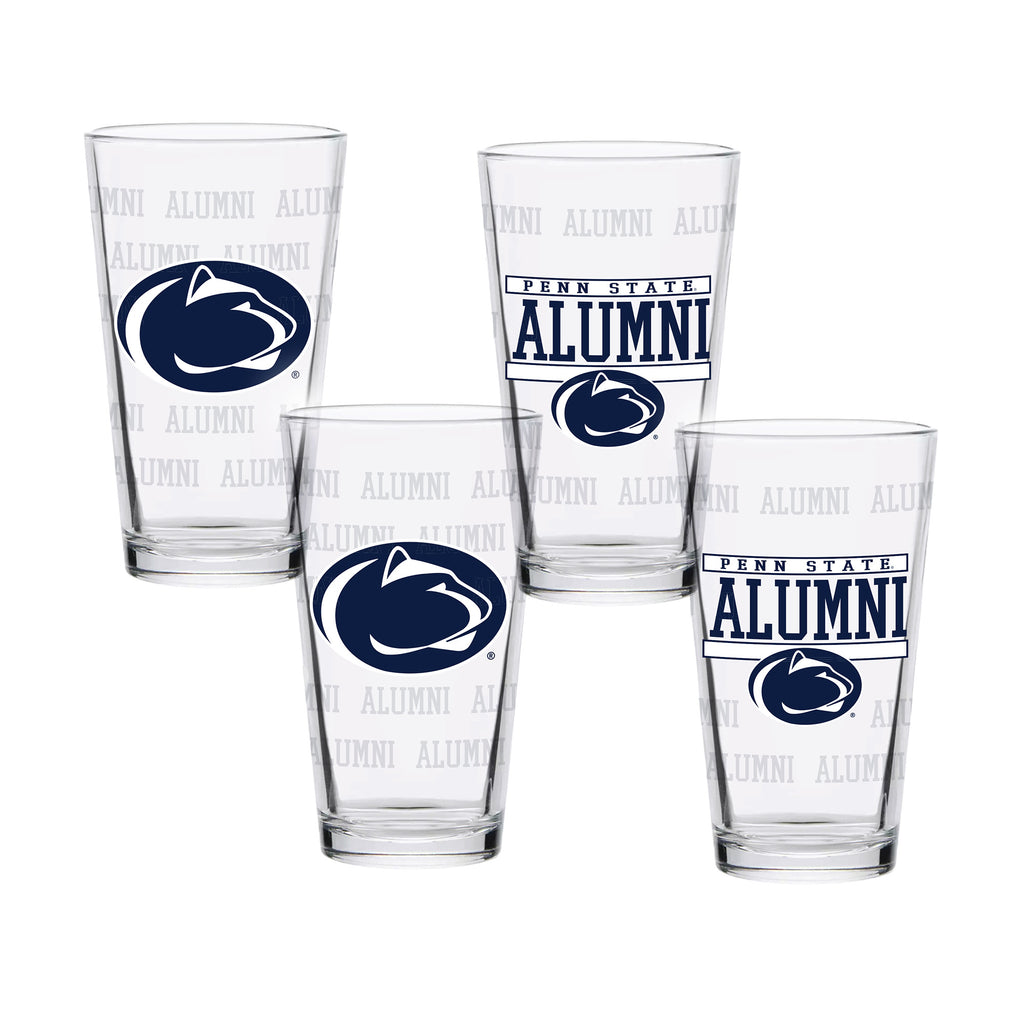 Set of 4 Penn State Nittany Lions 16oz Alumni Pints