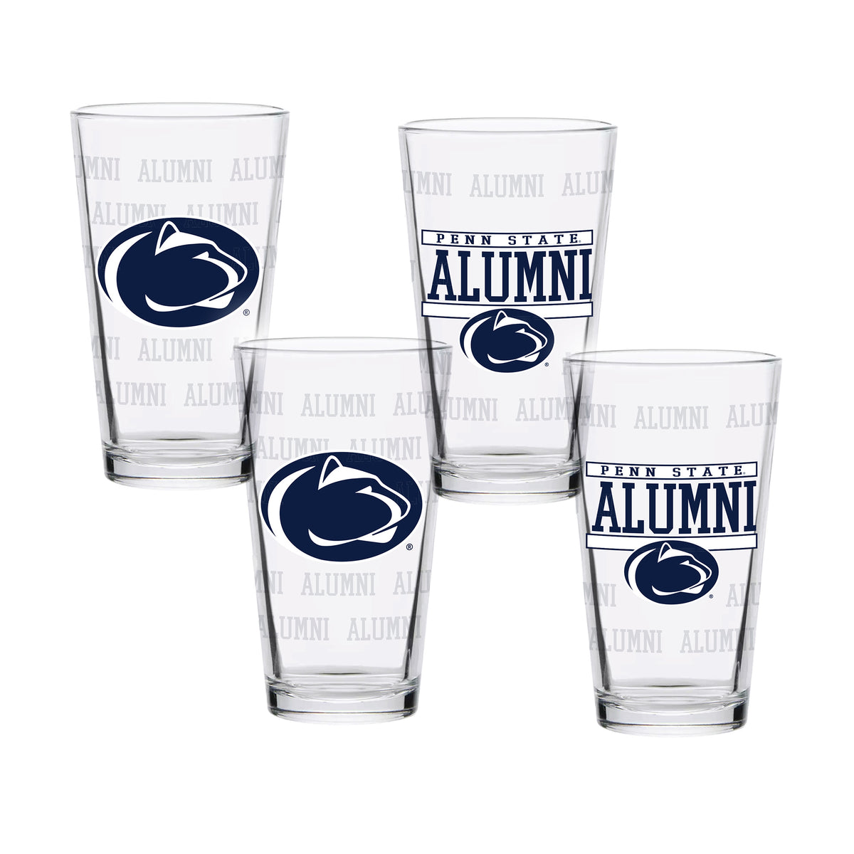 Set of 4 Penn State Nittany Lions 16oz Alumni Pints