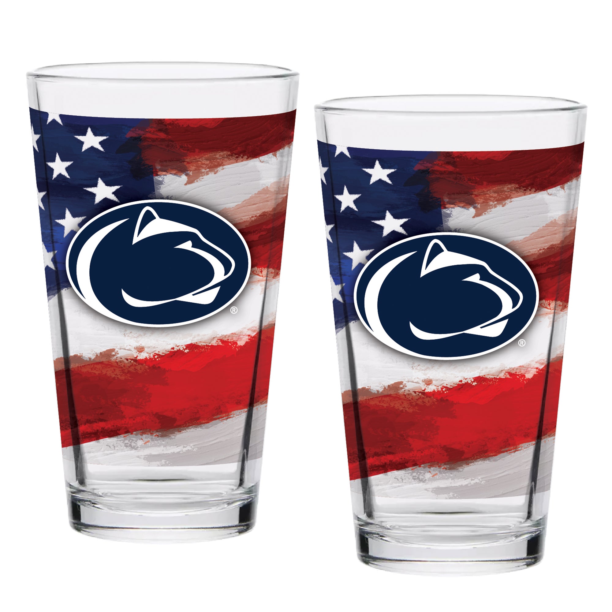 Set of 2 Penn State Nittany Lions 16oz Americana Pints
