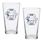 Set of 2 Penn State Nittany Lions College Vault Sketch 16oz Pints