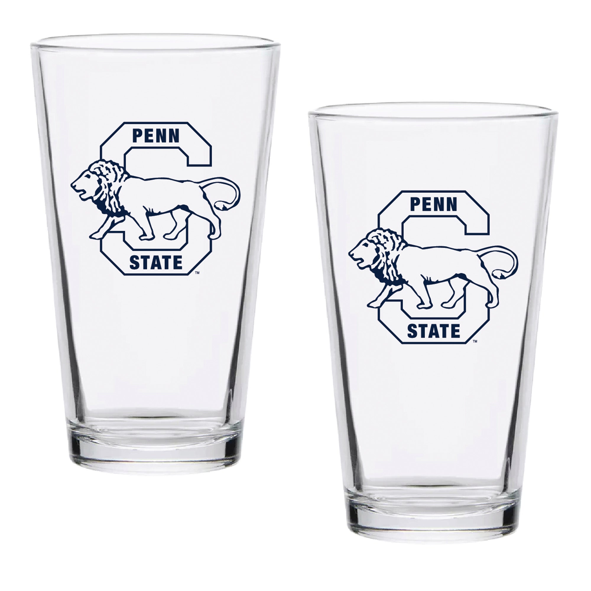 Set of 2 Penn State Nittany Lions College Vault Sketch 16oz Pints