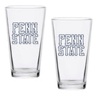 Set of 2 Penn State Nittany Lions College Vault Sketch 16oz Pints