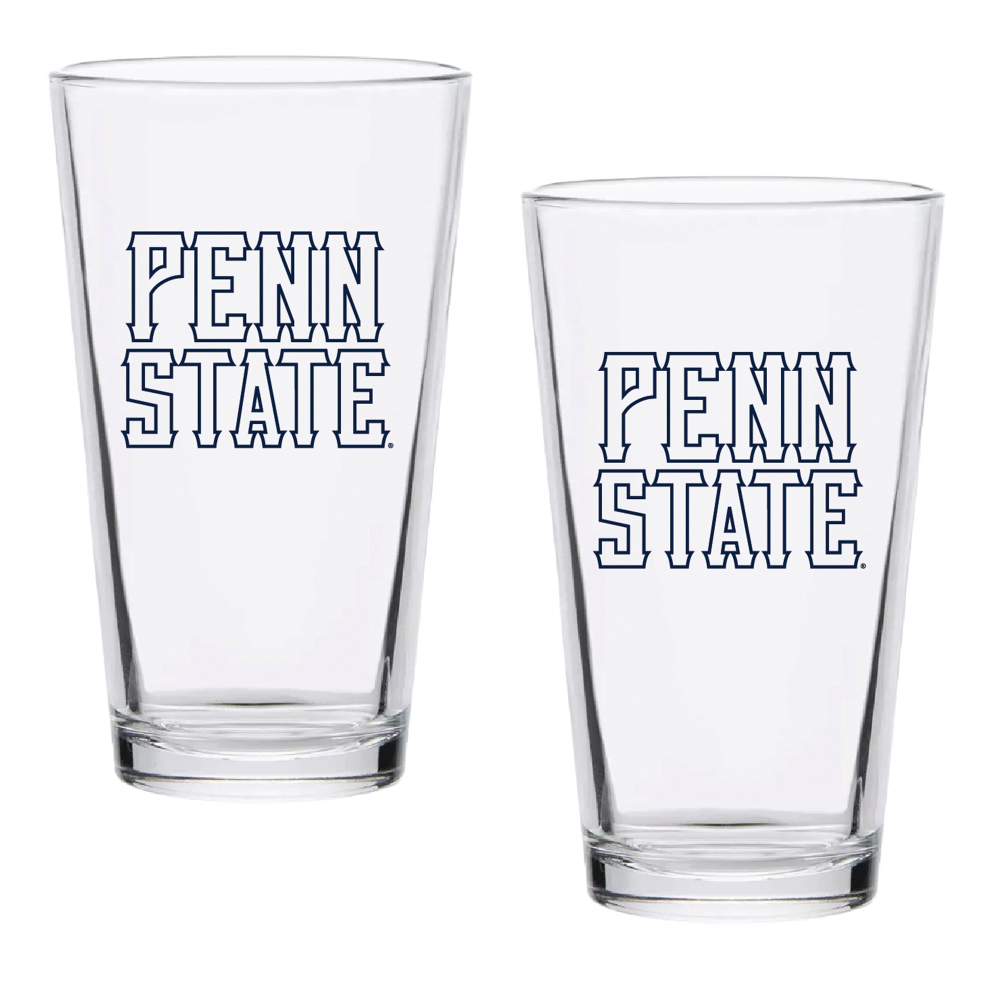 Set of 2 Penn State Nittany Lions College Vault Sketch 16oz Pints