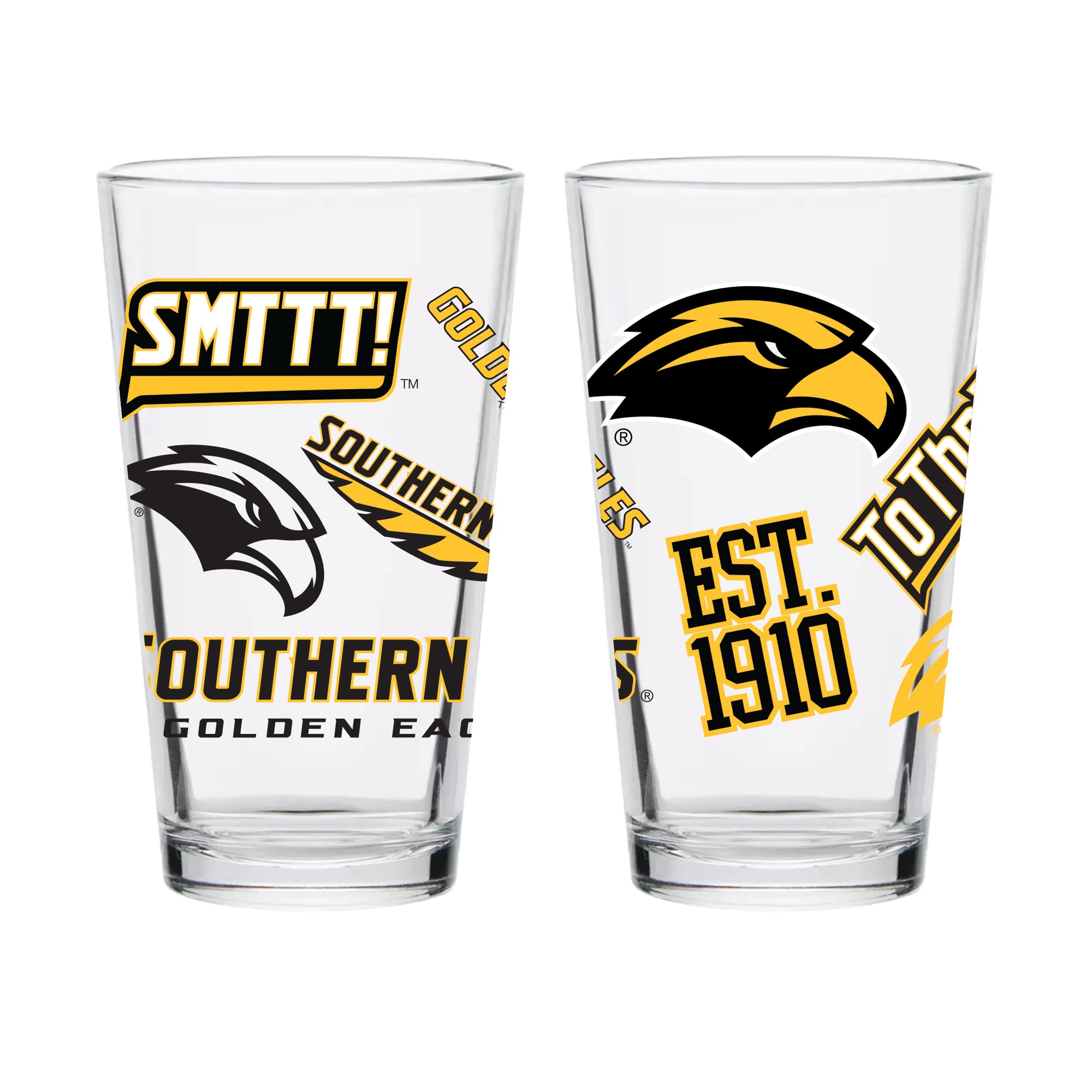 Southern Miss Golden Eagles 16oz Medley Pint 2 Pack